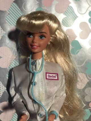 Mattel Barbie 1996 Pet Doctor W/dog Medical Bag Accessories