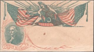 U.  S. ,  1860s.  Civil War Union Patriotic,  Liberty/cannons,