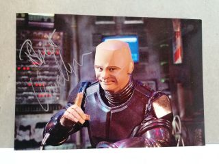 Robert Llewellyn Autographed Hand Signed Card Kryten Red Dwarf Authentic Bbc