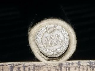 S Indian Head Penny & Vdb Wheat Cent / Old Small Cent Roll/ 748.