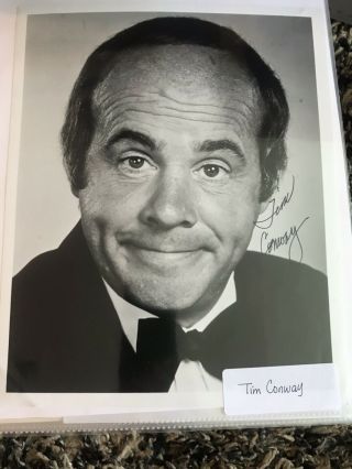 Tim Conway - Autographed/signed 8 X 10 Photo Actor Comedian