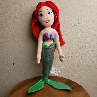 Disney Store The Little Mermaid Ariel Princess Doll 21 " Plush