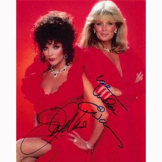 Joan Collins & Linda Evans - Dynasty (61317) - Autographed In Person 8x10 W/