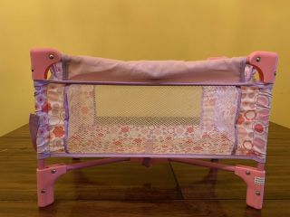 Collapsible baby doll crib 2