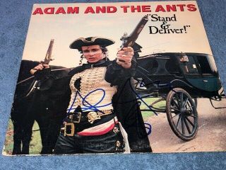 Adam Ant Signed Autographed Stand & Deliver Record Album Lp