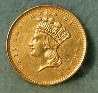1856 Indian Princess $1 One Dollar United States Gold Coin Details