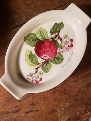 Portmeirion Pomona Gratin Dish,  Oval (hoary Morning Apple)