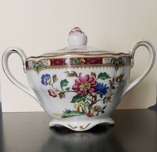 Vintage Marlborough Royal Petal Sugar Bowl Grindley England 2