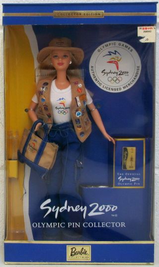 Sydney Australia Olympic 2000 Barbie Doll Collector Edition W/pin Nrfb Box Wear