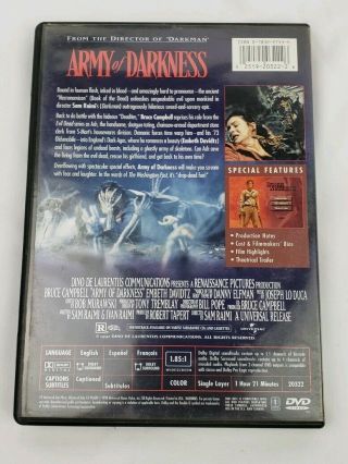 Autographed Signed Army Of Darkness DVD EVIL DEAD Signed By Richard Grove 3