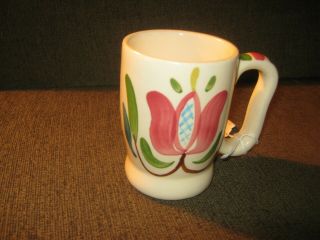 Mug,  Coffee,  Purinton Poottery,  Pa.  Dutch Pattern,  No Damage.