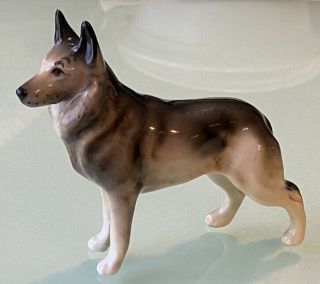 Vintage Beswick England Porcelain Dog Figurine German Shepherd