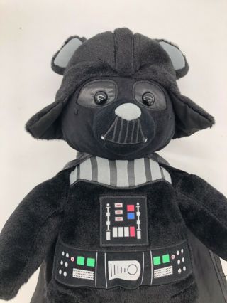 Build A Bear Star Wars Darth Vader Teddy 18 " Stuffed Plush With Cape