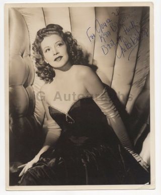 Julie Bishop - Classic American Actress - Signed 8x10 Photograph