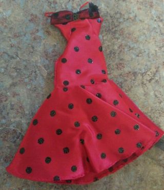 Mattel 2008 Rizzo Barbie Doll Red Dress With Black Polka Dots Grease ❤