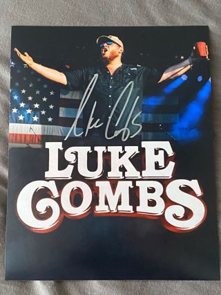 Luke Combs Country Singer Signed 8x10 Photo With