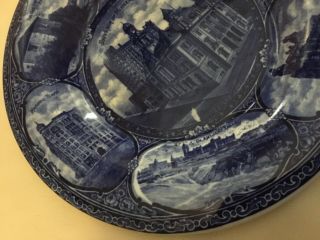 Vintage Rowland & Marsellus Staffordshire Flow Blue Plate Minneapolis,  Minn 10” 3