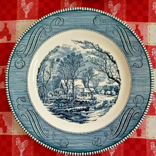 Vintage Currier and Ives Royal China Set of 6 10 