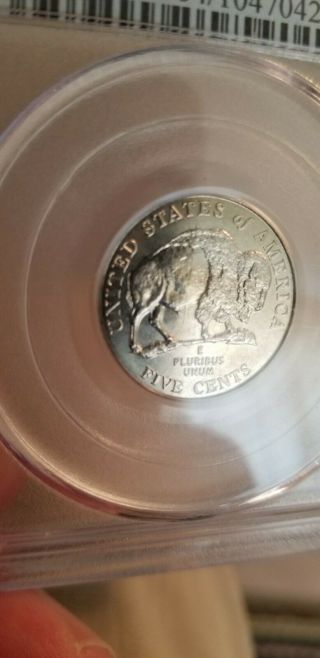 2005 D SPEARED Bison / Buffalo Nickel PCGS MS 64 - Die Crack Error Coin 3