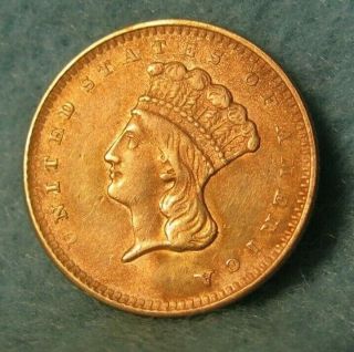 1857 Indian Princess $1 One Dollar United States Gold Coin Details