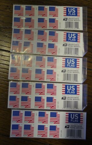 100 Forever Stamps (5 Booklets Of 20 Stamps)