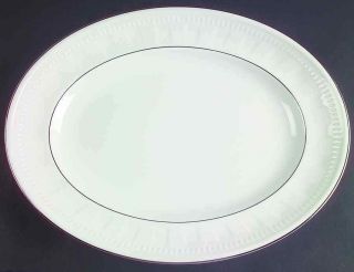 Wedgwood Colosseum Platinum 14 1/8 " Oval Serving Platter 1356993
