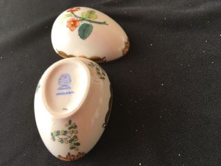 Herend China Livia Vintage Porcelain Bonbon Egg Trinket Box