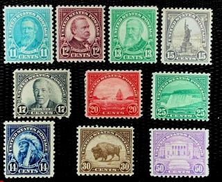 1931 Us Stamp Sc 692 - 701 Regular Issue Rotary Press Printing Cv:$85