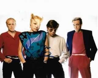 Mike Score From A Flock Of Seagulls Band Real Hand Signed 8x10 " Photo 1