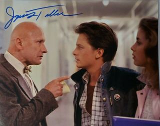 James Tolkan Hand Signed 8x10 Photo W/ Holo Back To The Future