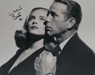 Lizabeth Scott With Humphrey Bogart Signed/autographed 8x10 Photograph