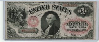 1878 $1.  00 United States Note - Great Color - Shape No Pin Holes