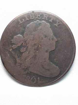 1801 Draped Bust Large Cent S - 215 R4,  Lds