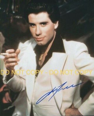 John Travolta,  Saturday Night Fever,  Hand Signed 8x10 Photo W/coa