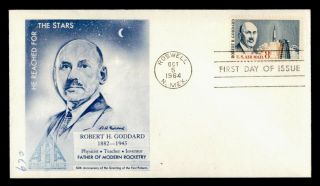 Dr Who 1964 Robert H.  Goddard Space Air Mail Fdc C196447