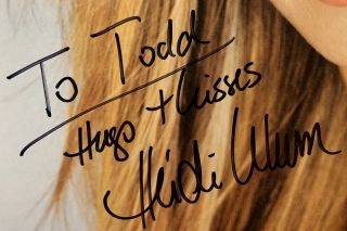 Supermodel Heidi Klum hand signed color photo America’s Got Talent model auto 2