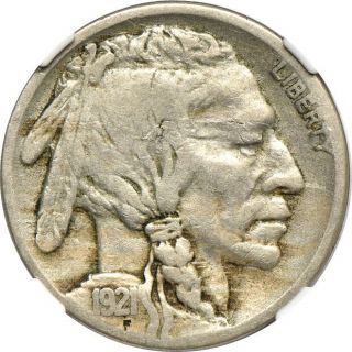 1921 - S Buffalo Nickel Vf / Very Fine 20,  Ngc 5c C00032499
