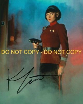 Kim Cattrell,  Lt Valeris,  Star Trek Vi,  Hand Signed 8x10 Photo W/coa