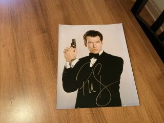 Pierce Brosnan Signed James Bond Golden Eye 8 X 10 Photo Authentic Autograph