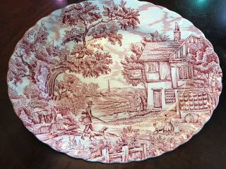 The Hunter By Myott Hand Engraved Serving Plater