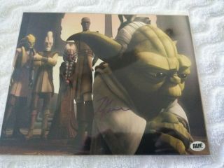 Tom Kane 8x10 Signed Auto Who Voices Yoda In Star Wars:clone Wars Bam Box B