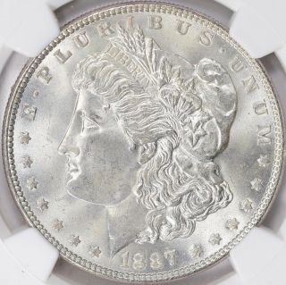 1887 Morgan Silver Dollar - NGC MS - 66 CAC - Certified State 66 CAC 2