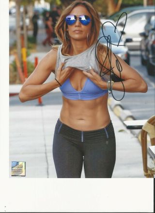Jennifer Lopez/ Pop Star,  Icon,  Hot And Sexy Abs.  Signed Autographed 8x10