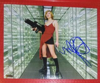 Milla Jovovich Hand Signed Autographed Photo 8 X 10 W/holo Resident Evil