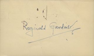 Vintage Reginald Gardiner Autograph