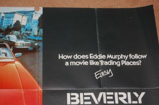 EDDIE MURPHY as AXEL FOLEY in BEVERLY HILLS COP (1984) - ORIG.  UK QUAD POSTER 3