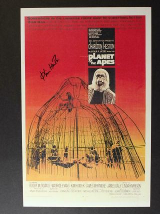 Kim Hunter (1922 - 2002) (planet Of The Apes) Autograph 11 X 17 Poster