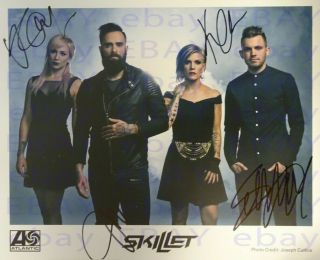 Skillet Autographed Photo Signed Not A Reprint - Proof 8 " X10 "
