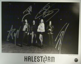 Halestorm Autographed Photo Signed Not A Reprint - Proof 8 " X10 "