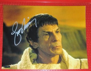 Leonard Nimoy Hand Signed Autographed Photo 8 X 10 W/holo Star Trek